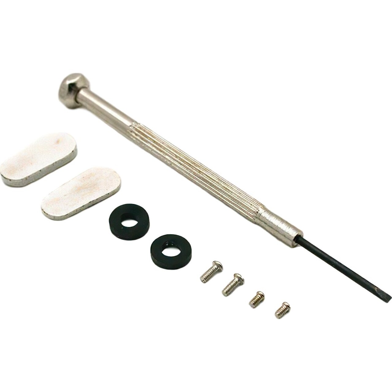 Eyeglass Repair Kit Flat Head Screwdriver Screws & Nose Pads SE 7581GRT 9Pcs